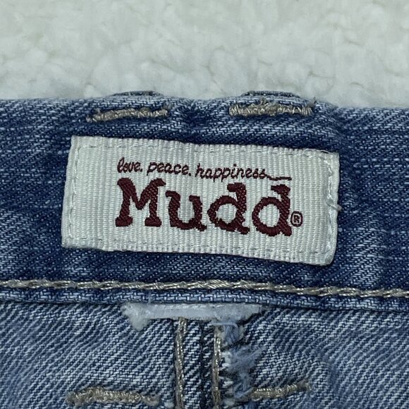 Mudd Capri Jeans Womens Sz 34 Blue Straight Leg Mid Rise Distressed 34x23 - Picture 8 of 8